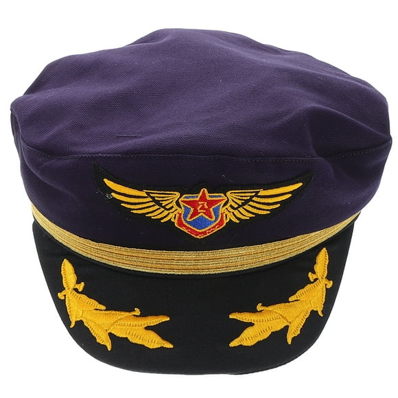 CIMAXIC Party Captain Hat Cotton Kids Captain Hat Sailor Hat Costume Party Hat for Travel Cosplay,10.24"X7.48"X5.12"