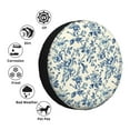 thumbnail image 4 of Balery Vintage Blue Floral Cubiertas para Neumáticos - Protector Resistente para Neumáticos de Camioneta, SUV, Remolque, Camper y RV-17 inch, 4 of 6