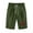 Army Green, variant on Maean Womens Shorts Elastic Waist Knee Length Pleated Shorts Work Office Causal Capri Pants with Pockets