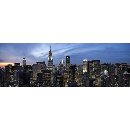 - Midtown Skyline with Chrysler Building and Empire State Building, Manhattan, New York City, USA Print Wall Art By Jon Arnold
