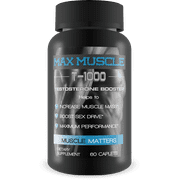 Max Muscle T-1000 - Test Booster - Increase Muscle Mass - Boost Strength and Natural Stamina - Promotes Healthy Fat Burn and Weight Loss