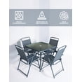 thumbnail image 3 of Comedor para Jardín Ilios Innova 4 Sillas y Mesa Color Gris, 3 of 9