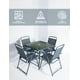 thumbnail image 3 of Comedor para Jardín Ilios Innova 4 Sillas y Mesa Color Gris, 3 of 9