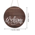 thumbnail image 3 of Miangastore Front Door Welcome Sign Door Wooden Hanging Sign Porch Pendant Rustic Door Sign, 3 of 8