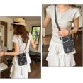 thumbnail image 3 of Sunyuer Women Vintage Denim Mini Crossbody Bag, Cute Daisy Floral Embroidery Cell Phone Purse, Lightweight Casual Shoulder Handbag with Adjustable Strap for Daily Travel Shopping, 3 of 4