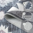 thumbnail image 7 of Junovo Area Rug 4'x6'Indoor Soft Rug Non Slip Rug for Living Room,Teal, 7 of 7