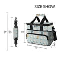 thumbnail image 3 of FORMRS Insulated Cooler Bag 24 Cans Capacity Soft Leakproof Lunch Box with Side Pockets, Green Cute Rabbits, 3 of 7