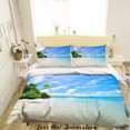 thumbnail image 1 of 3D Tropical Sky Beach Forest Funda nórdica Juego de cama Funda nórdica, 1 of 3