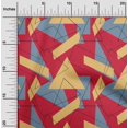 thumbnail image 1 of oneOone Polyester Lycra Fabric Rectangle & Triangle Geometric Print Sewing Fabric BTY 56 Inch Wide, 1 of 4
