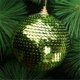 thumbnail image 4 of Gibobby Lentejuelas navideñas Brillo Adornos Árbol de Navidad Adorno Decoración 8CM(Green), 4 of 5