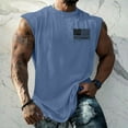 thumbnail image 2 of Yiaimeir Men's Sleeveless American Flag Graphic Tee Casual Summer Muscle Tank Tops For Gym Sports And Daily Wear,Size S-3XL, 2 of 4
