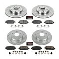 thumbnail image 3 of PowerStop Front and Rear Z23 Evolution Sport Carbon-Fiber Ceramic Brake Pad and Drilled & Slotted Rotor Kit Fits: HONDA Select Models K7349, 3 of 10