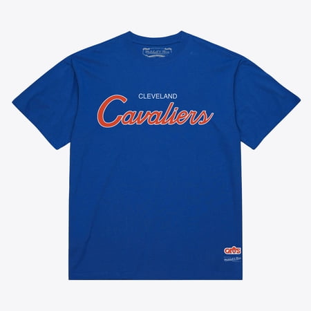 Men's Mitchell & Ness Royal Cleveland Cavaliers Vintage Wordmark T-Shirt