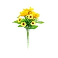 thumbnail image 2 of Darzheoy Artificial Sunflowers Bouquet, 12 inch Silk Sunflower Fake Sunflower Artificial Silk Flower Bouquet for Home Wedding Bride Holding Flowers Floral Decor, 2 of 9