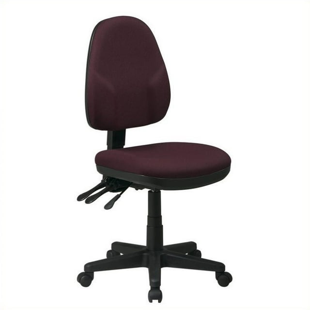 Office Star Ergonomic Dual Function Office Task Chair with Adjustable Back and Seat Height, Mid, Dillon Stratus Fabric