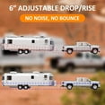 thumbnail image 2 of Adjustable Trailer Mount with 2" and 2-5/16" Ball, Fit 2 Inch Receiver, 6 Inch Drop/Rise Aluminum Hitch, 8000-12500 LBS, Heavy Duty Trailer Hitch for Truck, 2 of 11