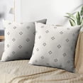 thumbnail image 3 of LALILO Throw Pillow Covers Lattice Modern Stylish Geometric Star Cushion Cover 18" x 18", 2 Pack, 3 of 6