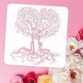 thumbnail image 4 of 1Pc Tree of Life Painting Stencil Drawing Template for Home Wall Valentine's Day Decor 11.8x11.8inch, 4 of 9