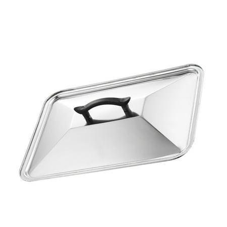

ITSELFER Stainless Steel Pot Lid Anti Oil Splashing Pot Cover Protector Kitchen Supplies Cookware for Home Restaurant (Stainless Steel Lid 40x30cm)