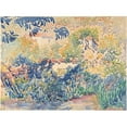 thumbnail image 3 of Henri-Edmond Cross 14x11 Black Modern Framed Museum Art Print Titled - The Artist's Garden at Saint-Clair (1904-5), 3 of 5