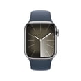 thumbnail image 2 of Smartwatch Apple Series 9 (GPS + Cellular) Caja de acero inoxidable Plata 41MM correa deportiva Azul talla S/M, 2 of 4