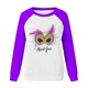 thumbnail image 5 of Xuyuer Mardi Gras Shirts for Women Shirt Funny Mask Graphic Tee Carnival Long Sleeve Shirt V Neck Top, 5 of 6