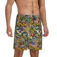 thumbnail image 2 of Kdxio USA 1 Print Mens Sleep Shorts Bottoms Soft Comfy Pajama Wear Pants with Drawstring Pockets, 2 of 5