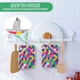 thumbnail image 4 of Yayeee Pot Holders Kitchen Heat Resistant with Pocket 7"x9.8" Cotton Oven Cooking Hot Pads, Colorful Plaid, 4 of 7