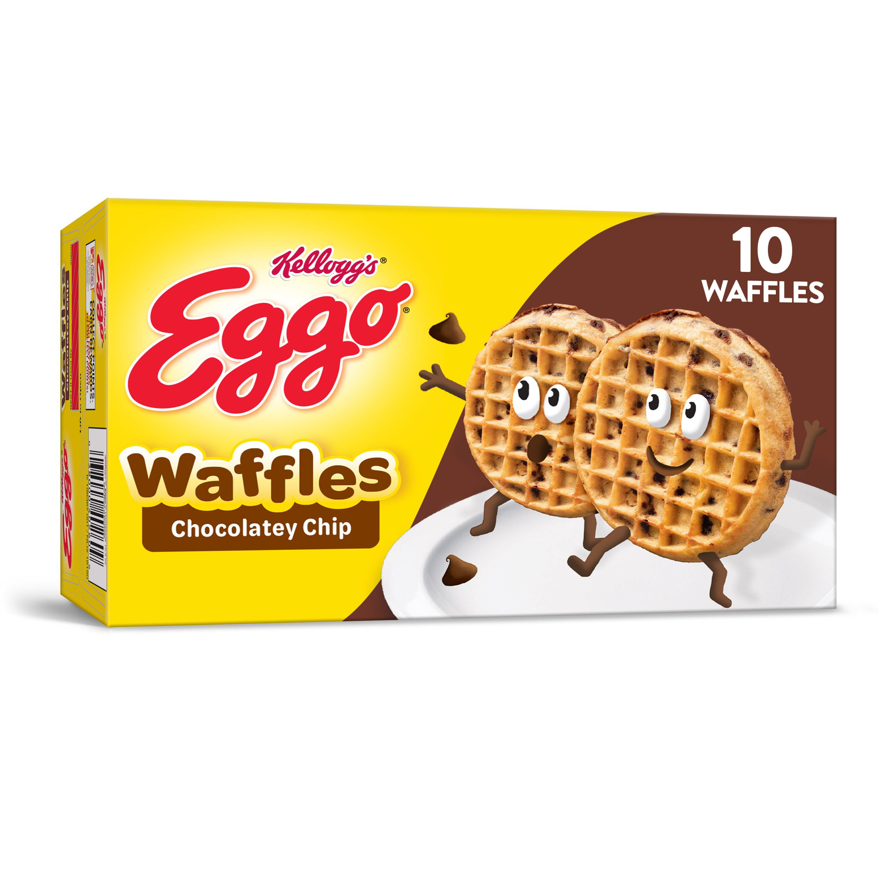 eggo frozen waffles chocolatey chip easy breakfast 10ct 12 3oz walmart com