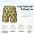 thumbnail image 5 of Balery Summer Watermelon Mens Swim Trunks Swim Shorts for Men Quick Dry Inseam Beach Shorts with Compression Liner Pocket-3X-Large, 5 of 9