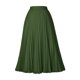 thumbnail image 4 of Falda midi plisada para mujer: falda informal de gasa, cintura alta, estilo versátil, perfecta para las salidas de verano., 4 of 4
