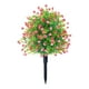 thumbnail image 2 of Árbol topiario artificial para exteriores, plantas artificiales con estacas de tierra, arbustos con Rojo, 2 of 9