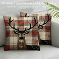 thumbnail image 3 of PHYHOO Christmas Pillow Covers Red Black Buffalo Plaids Pillow Covers Cushion CaseLinen Throw Pillow Cases for Christmas Sofa Couch  (Red Black Plaids) White, 3 of 5