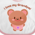 thumbnail image 4 of Inktastic I Love My Grandpa Cute Baby Bear Boys or Girls Baby Bib, 4 of 4