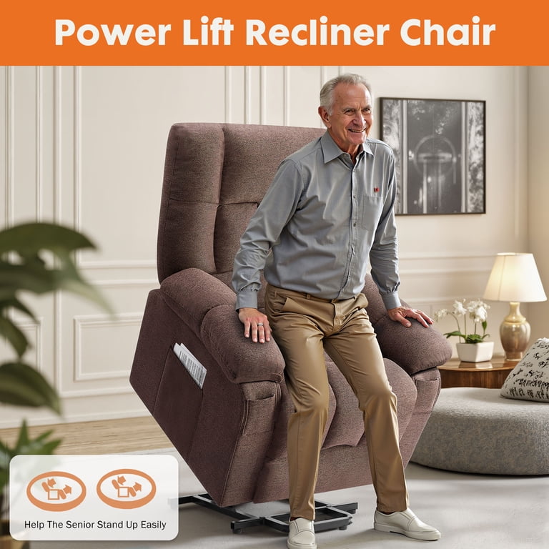 edx Power Lift Recliner Chair, Massage Heating, Remote Control