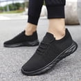 thumbnail image 2 of Tvtaop Knit Lace-Up Sneakers, Lightweight Breathable Mesh Walking Shoes, Non-Slip Comfort Casual Athletic Shoes for Daily Wear, 2 of 5