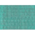 thumbnail image 1 of Ahgly Company Indoor Rectangle Solid Turquoise Blue Modern Area Rugs, 6' x 9', 1 of 4