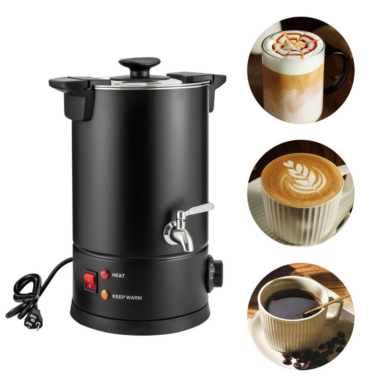 Commercial Coffee Urn, 22-Cup Stainless Steel Percolate Coffee Pot Coffee  Maker Hot Water Urn Hot Drink Dispense 6L