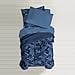 thumbnail image 3 of Dream Factory Ensemble de Couette Géo Camouflage, Full, Bleu, 3 of 4