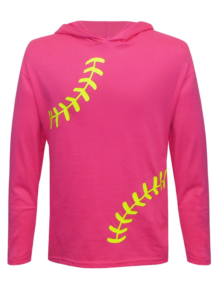 yellow softball hoodie