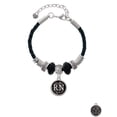 thumbnail image 2 of Delight Jewelry Silvertone Nurse Caduceus Seal - RN Daughter Celtic Knot Leather Bead Bracelet, 7"+2" Extender, 2 of 4