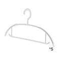 thumbnail image 2 of Plastic Clothes Hangers, Seamless Skid-Proof Design, Thickened Reinforced Drying Rack, 5-Pack, 2 of 6