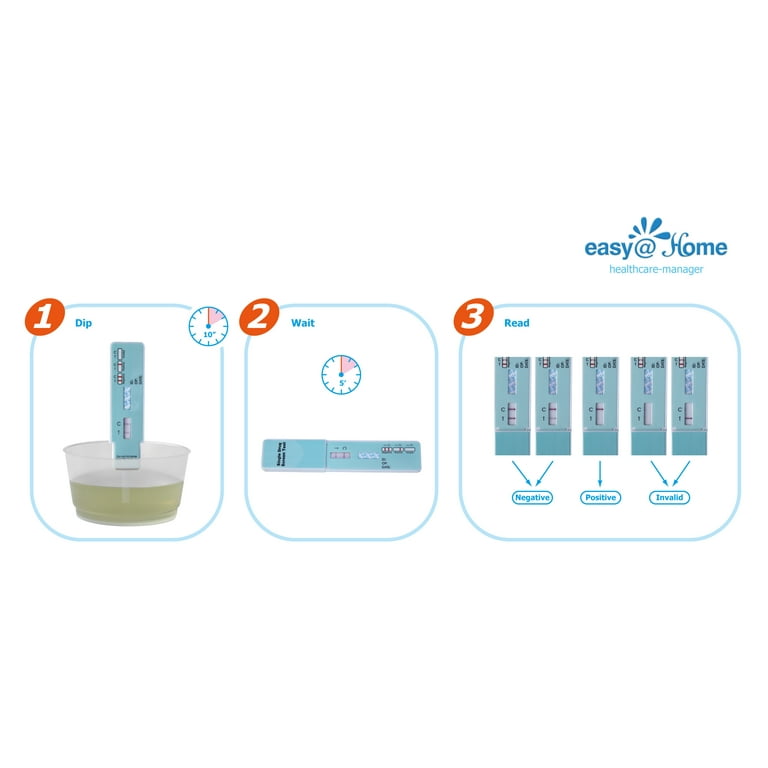 Easy@home 12 Pack Single Panel Marijuana (THC) Drug Test Kit, 12 Tests,  EDTH-114-12 