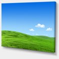 thumbnail image 2 of Calm Green Meadow - Landscape Canvas Art Print, 2 of 4