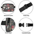 thumbnail image 5 of Crossbody Belt Bag Mushroom Waist Bag Running Belt Bag for Jogging for Women Casual Waist Packs with Adjustable Strap Waterproof Belt Bag for Workout Running Travelling, 5 of 7
