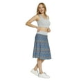thumbnail image 4 of Women's Ethnic Aztec Style Abstract Retro A-line Printed Skirt Casual Wear, 3XL, Orange Navy Blue, by Ambesonne, 4 of 6
