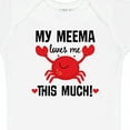 thumbnail image 4 of Inktastic My Meema Loves Me Grandson Boys or Girls Baby Bodysuit, 4 of 5