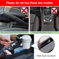 thumbnail image 4 of Caja de almacenamiento para hueco de asiento de coche Caja de almacenamiento universal para coche Organizador de portavasos de cuero PU negro JFHHH pequeña, 4 of 5