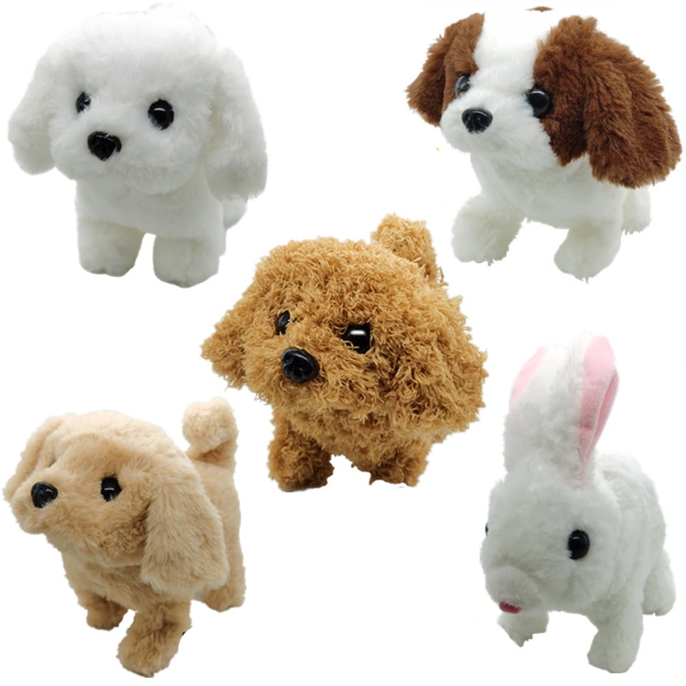 Toy Dogs , Toy Puppy Plush Electronic Interactive Plush Dog Toys Simulation  Pet Dog Walking Nod Barking Wagging Tail