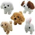 thumbnail image 3 of Chien en Peluche Simulation Électronique Interactif Chiot + Corde de Traction Marche Aboiement Queue Jouets Compagnon pour Enfants, 3 of 8